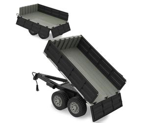 JAMARA 423282 - Kipper Noir pour Tracteur RC 1:16 - Accessoires agricoles - Accessoire agricole - Plug RC - Idée Cadeau pour Enfants - Surface de Chargement Manuelle vers Le Haut et vers Le Bas