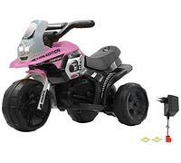 Jamara 460228 - Ride-on E-trike RACER Rose, Batterie 6V - Tricycle Électrique Avec Moteur À Brosse Puissant, essieu Arrière en Acier, essieu Avant en Acier, Lumière Avant Leds, Musique env. 1 Heure De Conduite