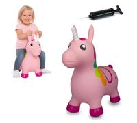 Jamara 460316 - Licorne Animaux à Sauter avec Pompe - Favorise Le Sens De L'équilibre, Oreilles d'animaux comme Support
