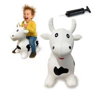 Jamara Does Not Apply 460318-Animal Sauteur Vache avec Pompe, 460318, Blanc/Noir, One Size
