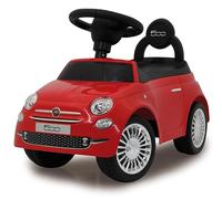 Jamara 460326 - Push-Car Fiat 500 Rouge - sous Licence Officielle, Coffre sous Le Siège, Poignée De Poussée Et De Maintien, Divers Sons, Klaxon, Design Fidèle À L'original, Finition de qualité