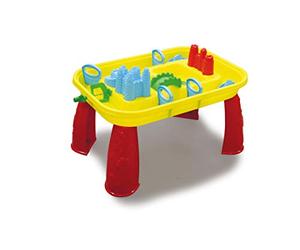 Jamara 460344 Table Jeu de Sable et d'eau Château - Peut être rempli d'eau, Facile à Assembler, Multicouleur, Roue à aubes Manuelle, Encourage la créativité