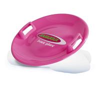 Jamara 460371-Snow Play Luge à Neige Ronde avec poignées des Deux côtés 60 cm Rose