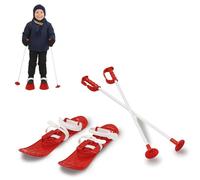 Jamara 460381 - Snow Play Funny Carve 1ère Étape 42cm Rouge- Construction Aérodynamique, Btons De Ski 60 cm, Boucles De Fixation Sûres/ Réglables Tailles (23 - 28), Btons De Ski 60 cm, rainures Antidérapantes