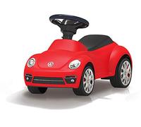 Jamara 460407 - Push-Car VW Beetle Rouge - Klaxon au Volant, Optique Fidèle à L’ Originale, Dispositif Anti-Bascule