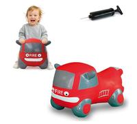 Jamara 460456 - Voiture Sauteur Fire Truck avec Pompe - Favorise Le Sens De L‘Équilibre, Rétroviseur Latéral comme Support, résistant