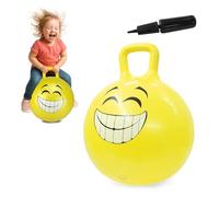 Jamara 460457 - Ballon Sauteur Smile Jaune 450mm - Favorise Le Sens De L‘Équilibre, résistant, Entretien Facile