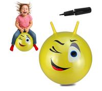 Jamara 460459 - Ballon Sauteur Eye Jaune 550mm - Favorise Le Sens De L‘Équilibre, résistant, Entretien Facile