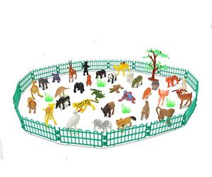 Jamara 460479 Wild Animals Jeu de rôle 53 pièces pour Animaux 53 pièces Idéal pour Tout Zoo Détails soignés Favorise Le Jeu de rôle et l'imagination Hauteur 30-95 mm