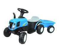 JAMARA 460482 Ride-on Tracteur New Holland avec remorque, Moteur Puissant 6 V et Batterie pour Une Longue durée de Conduite, Propulsion puissante, Son Moteur Haute Garde au Sol, lumière Avant, pédale