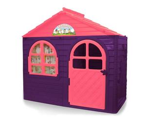 JAMARA 460498 Little Home Maison de Jeu en Plastique Robuste Montage Facile à Nettoyer Convient pour l'intérieur et l'extérieur Violet