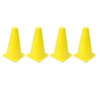 Jamara 460520 Pylonen Traffic Jaune VE4 Empilable Polyvalent 4 Trous de Fixation en Plastique Robuste Facile à Transporter Lot de 4