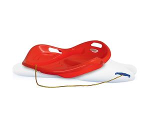 JAMARA 460534 Snow Play Bob Speed 78 cm - Construction aérodynamique - Plastique Durable - Refroidisseur d'assise/allongé Confortable et Ergonomique pour Une Position de Glissement optimale, Poids