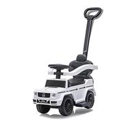 JAMARA 460625 Porteur Mercedes-Benz G 350 d 3 en 1 - à partir de 6 mois, hauteur d'assise 260 mm, protection anti-basculement, barre de protection et barre de poussée avec fonction de direction amovible, blanc