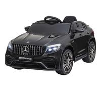 JAMARA 460648 - Ride-on Mercedes-Benz AMG GLC 63 S Coupé 12 V - 4 Roues motrices - 2 Vitesses - USB - 4 Moteurs d'entraînement puissants - Essieu arrière à Ressort - Indicateur de Tension de Batterie