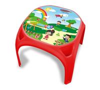 Jamara 460751 Table pour Enfant en Plastique Robuste, Convient pour l'intérieur et l'extérieur, Bords arrondis, Pieds en Caoutchouc antidérapants, Taille XL, Rouge