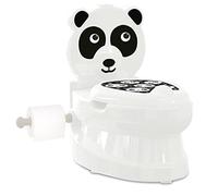 JAMARA 460958 Ma Petite Toilette Panda avec Son évier et Porte-Papier Toilette, Facile à Nettoyer, Bords arrondis, ventouses pour Une Bonne Prise en Main, Blanc