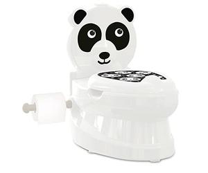 JAMARA 460958 Ma Petite Toilette Panda avec Son évier et Porte-Papier Toilette, Facile à Nettoyer, Bords arrondis, ventouses pour Une Bonne Prise en Main, Blanc