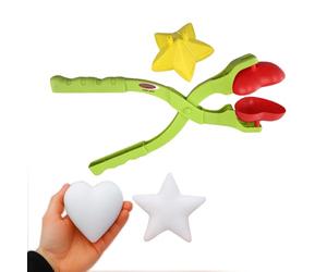 JAMARA 461163 Snow Play Pince à Boules de Neige 2 en 1 pour Enfants Motif cœur et étoile