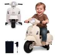 JAMARA 461856 Ride-on Vespa Mini Li-Power 8.4 Voiture électrique Vespa pour enfants à partir de 18 mois, voiture électrique, roues stabilisatrices, pédale d'accélérateur, idée cadeau pour enfants