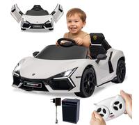 JAMARA 461881 Ride-on Lamborghini Revuelto Voiture électrique pour Enfants à partir de 3 Ans, 2,4 GHz, Li-Power 12.6, idée Cadeau, lumière, roulettes de Transport