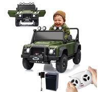 JAMARA 461893 Voiture électrique Ride-on Land Rover Defender 110 SVX, 2,4 GHz, Li-Power 12.6, pour Enfants à partir de 3 Ans, siège électrique, idée Cadeau, lumière, klaxon