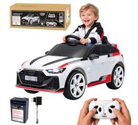 JAMARA 461896 Ride-on Audi RS 6 Avant GT Voiture électrique pour Enfant Blanc 2,4 GHz Bluetooth Musique Télécommande Voiture électrique pour Enfants à partir de 3 Ans