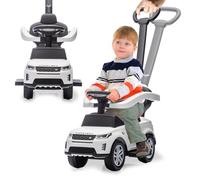 JAMARA 464058 - Land Rover Discovery - Porteur 3 en 1 avec Barre de poussée - Jouet - Idée Cadeau pour Enfants - Protection Anti-basculement - Barre de poussée et de Maintien