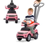 JAMARA 464061 - Land Rover Discovery - Porteur 3 en 1 avec Barre de poussée - Jouet - Idée Cadeau pour Enfants - Protection Anti-basculement - Barre de poussée et de Maintien