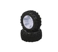 Jamara - 505115 - Accessoire pour Maquette - Roues Collées sur Les Jantes Tiger Blanc - 2