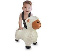 Jamara 460590 - Animal Sauteur Mouton Blanc avec Pompe - Poids Jusqu’à 50 kg, Oreilles servent de Support, Résistant, Entretien Facile, Favorise Le Sens de l’Equilibre