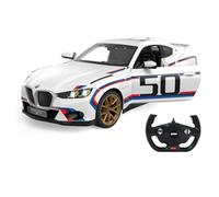 JAMARA BMW 3.0 CSL 1:14 Porte Manuelle Blanche 2,4 GHz - Licence Officielle, intérieur détaillé, Peinture fidèle à l'original, Pare-Brise Transparent, lumière LED, Voiture RC