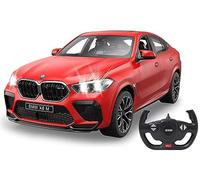 JAMARA BMW X6 M 1:14 2,4 GHz - Pare-Brise Transparent, lumière LED, Voiture radiocommandée, Rouge
