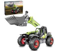 JAMARA CADA 402947 Chargeur télescopique Claas Scorpion 756 1:24 Bricks, kit Technique composé de 401 Blocs de Montage, pièces Mobiles, Direction Via Bouton de Commande, sous Licence, à partir de 8