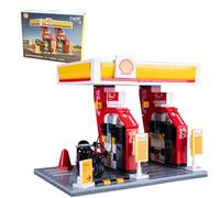 JAMARA CADA Shell 402858 Briques de station-service pour enfants à partir de 8 ans, idée cadeau pour enfants, jeu de blocs de serrage, favorise la motricité fine et la compréhension technique