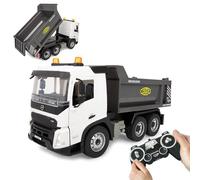 JAMARA Camion Benne Volvo FMX Meiller 1:20 2,4 GHz - Licence Officielle, Son d'avertissement de recul, pneus en Caoutchouc profilés, lumière LED, Benne basculante Haut/Bas, véhicule de Chantier
