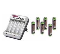 JAMARA Chargeur Charge Cell incl. UE6 AA 1,2V 2400mAh en Blister G