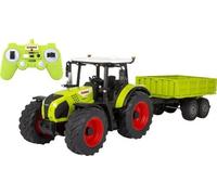 JAMARA Claas Arion 660 405360 avec remorque à Bascule 1:24 2,4 GHz - Jouet Tracteur télécommandé, véhicule pour Enfants, modèle agricole, Cadeau pour Enfants, lumière, attelage de remorque