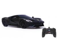 Jamara 405157 - Ford GT 1:24 Noir Mat - Voiture RC, sous Licence Officielle, env. 1 Heure de Route, 9 km/h, détails Parfaitement reproduits, intérieur détaillé, Finition de Haute qualité