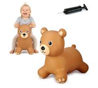 JAMARA HoppyDoo 466001 Ours Sauteur pour Enfants, Jouet Sauteur pour bébé, intérieur/extérieur, Cadeau pour Enfants, Jouet de Jardin, Rebond, Facile d'entretien, sans BPA, avec Pompe
