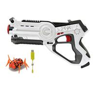 Jamara - Impulse Laser Bug Hunt Set Blanc/Orange - Technologie Laser Tag Infrarouge, Détection De Frappes À Haute Précision, 4 Types D'armes, Tirs Et Rechargements réalistes, Mode Démo, 410065