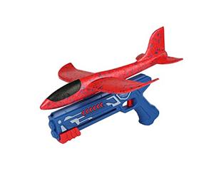 JAMARA Jouet d'avion planeur - Planeur de qualité supérieure avec catapulte - Avion en polystyrène extra robuste avec distance de vol jusqu'à 20 m - Envergure de 34 cm