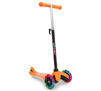 Jamara Trottinette KickLight 460496 Guidon réglable et mobile, 3 roues lumineuses, frein arrière