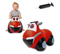 JAMARA Massey Ferguson 466000 HoppyDoo Tracteur Sauteur pour Enfants, Jouet Sauteur pour bébé, intérieur/extérieur, Cadeau pour Enfants, Jouet de Jardin, Facile d'entretien, sans BPA, avec Pompe