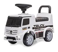 JAMARA Mercedes-Benz Antos 460657 Garde-corps à partir de 12 mois, hauteur d'assise 280 mm, protection anti-basculement, coffre sous l'assise, poignée de poussée et de maintien, lumière LED avant marche/arrêt Blanc