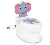 Jamara Siège de toilette My Small Toilet Éléphant – bruit de bobine et porte-papier – Multicolore
