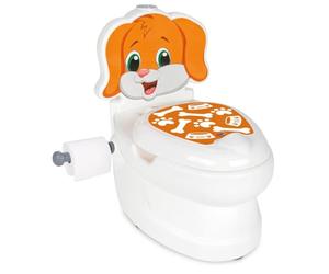 JAMARA Mon Petit Chien de Toilette avec Son de Chasse et Porte-Papier Toilette - Facile à Nettoyer, Bords arrondis, ventouses pour Un Bon Maintien