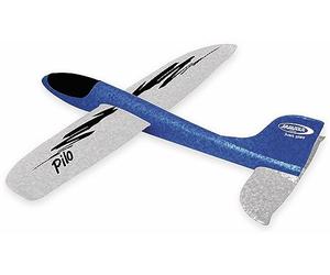 Jamara - Pilo Planeur en Mousse Epp Blanc/Bleu - 48cm D'envergure, Super Léger, Presque Indestructible, Bouclage, Looping, Glisse., 460305