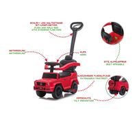 Jamara Porteur Mercedes-Benz G 350 d rouge 3in1