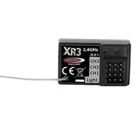 JAMARA Récepteur Compa XR3 - Bande de fréquence : 2,4 GHz - Type de Modulation : GFSK - Tension de Fonctionnement : 4,5-7,4 V DC